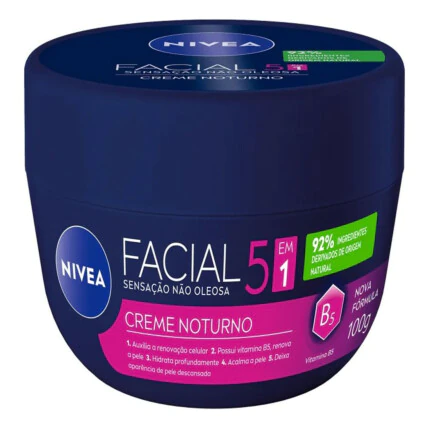 Creme Facial Nivea Noturno 5 em 1 100g 1