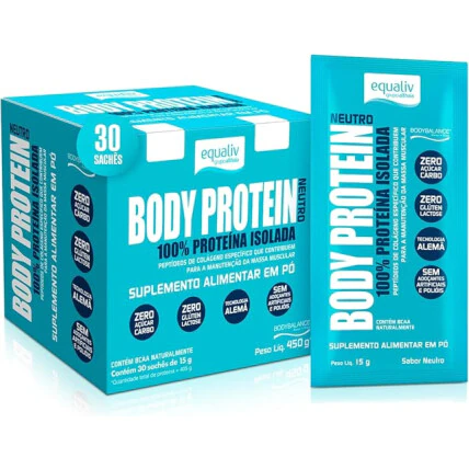 Equaliv - Body Protein Neutro em Pó - Rico em Colágeno 450g 30 Sachês 1