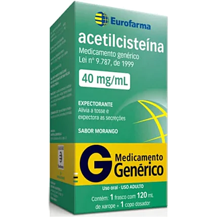 Expectorante Acetilcisteina 40g 120ml Xpe Eurofarma 1