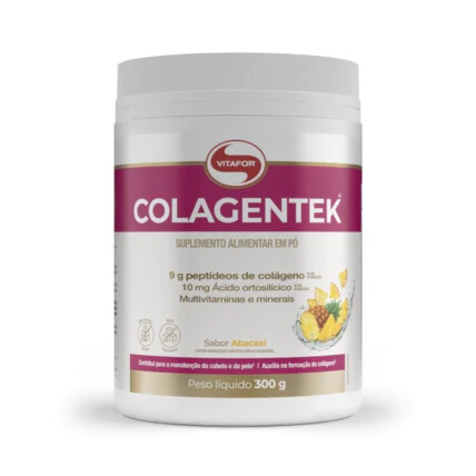 Peptidios de Colageno Hidrolizado Colagentek (300g) Vitafor - Abacaxi 1