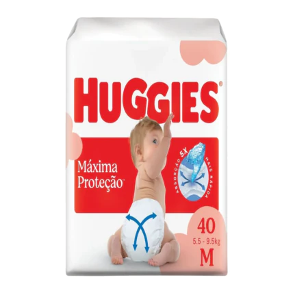 Fralda Huggies Supreme Care Máxima Proteção M 40 Unidades 1