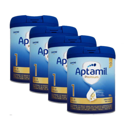 Kit 4  Formula Aptamil Premium 1 800g 0-6 meses 1