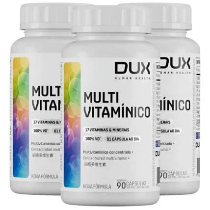 Kit 3 Multivitaminicos 90caps Cada DUX Nutrition 1
