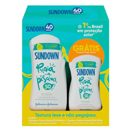 PROTETOR SOLAR SUNDOWN F50 KIT 200ML+100ML 1