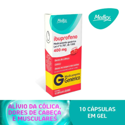 IBUPROFENO 400MG C 10 CP GEL MEDLEY 1