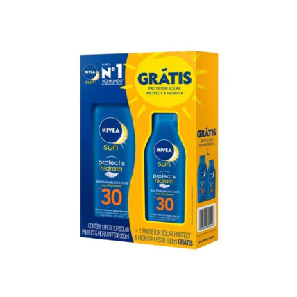 Kit Protetor Solar Nívea FPS30 200ml + FPS30 100ml 1