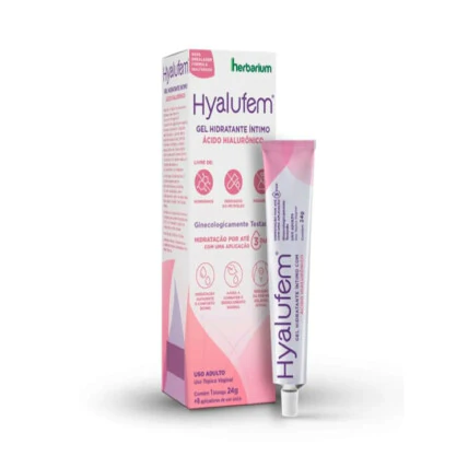 Gel Hidratante Íntimo Hyalufem Ácido Hialurônico 1 Bisnaga 24g + 8 Aplicadores de Uso Único 1