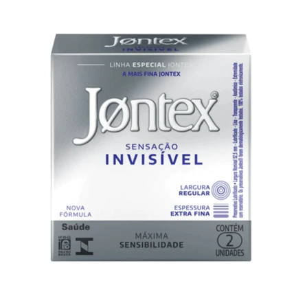 PRESERVATIVO JONTEX SENSAÇAO INVISÍVEL 2UN 1