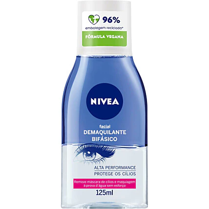 NIVEA Demaquilante Bifásico 125ml, Remove Maquiagem à Prova D'água 1
