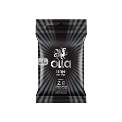 Preservativo Olla Lubrificado Large com 3 unidades 1