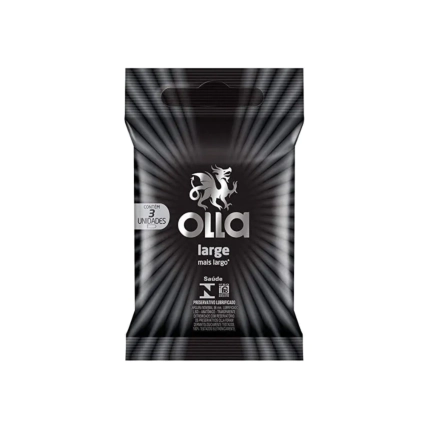 Preservativo Olla Lubrificado Large com 3 unidades 1