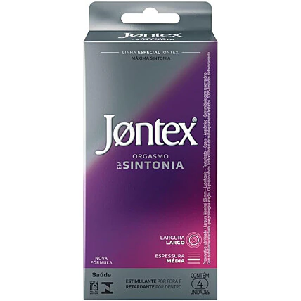 PRESERVATIVO JONTEX ORGASMO SINTONIA 4UN 1