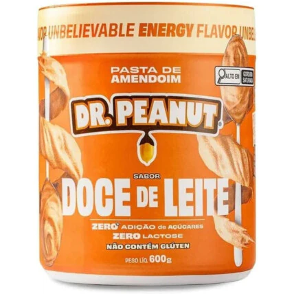 Pasta de Amendoim Dr Peanut 600g Sabor Doce de Leite 1