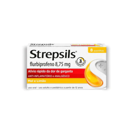 Strepsils mel e limão com 8 pastilhas 1