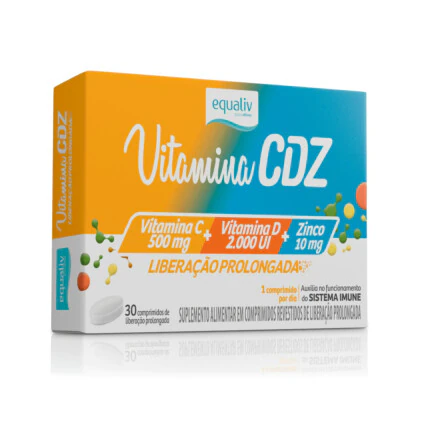 Vitamina CDZ com 30 comprimidos Equaliv 1