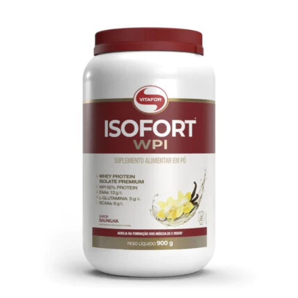 Isofort  WPI 900g Vitafort Sabor Baunilha 1