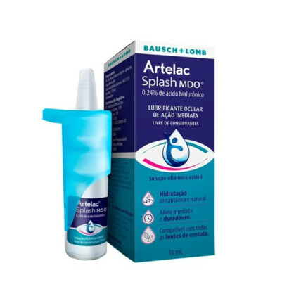 Lubrificante Ocular Artelac Splash MDO Ácido Hialurônico 0,24% frasco 10ml 1