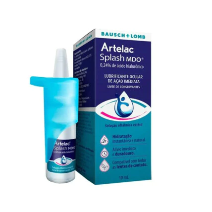Lubrificante Ocular Artelac Splash MDO Ácido Hialurônico 0,24% frasco 10ml 1
