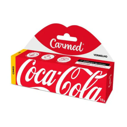Hidratante Labial Carmed Coca Cola Vermelho 10g 1