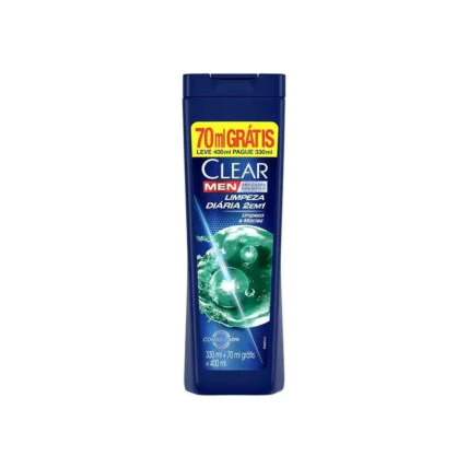Shampoo Clear Men Limpeza Diária 2 em 1 400ml 1