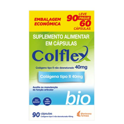 Colágeno Tipo II 40mg Colflex Bio 90 Cápsulas 1