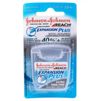 Fio Dental Johnson E Johnson Reach Extra Fino 50 Metros 1