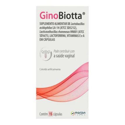 Suplemento Alimentar GinoBiotta 15 Cápsulas 1