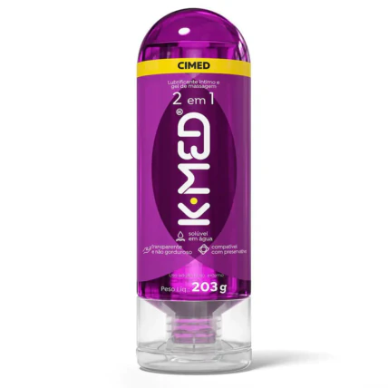 Gel Lubrificante Íntimo K-MED 2 em 1 203g 1