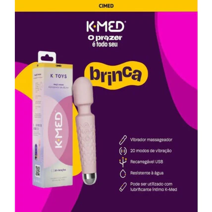 Vibrador de Silicone Magic Mexe K-med K-toys Cimed 1