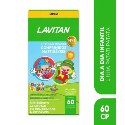 Polivitamínico Lavitan Kids Frutas Sortidas Infantil 60 comprimidos 1