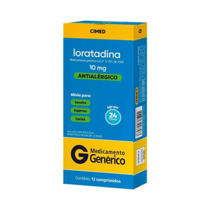 Loratadina 10mg 12 comprimidos Cimed Genérico 1