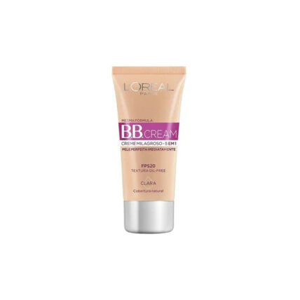 Base BB Cream L'Oréal Oil Free 5 em 1 FPS20 Clara 30ml 1