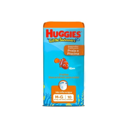 Fralda Praia e Piscina Huggies Little Swimmers M/G 10 Unidades 1