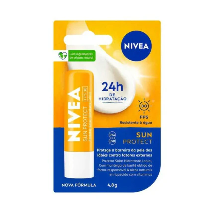 Protetor Labial Nivea Sun Protect FPS 30 4,8g 1