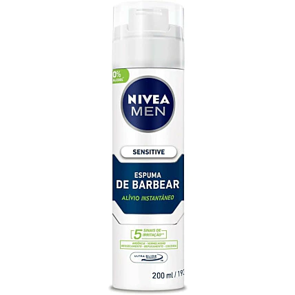 Espuma De Barbear Nivea Men Sensitive 200ml 1