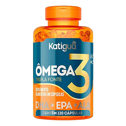 Ômega 3 Tripla Fonte 1000mg - 120 Cápsulas - Katiguá 1