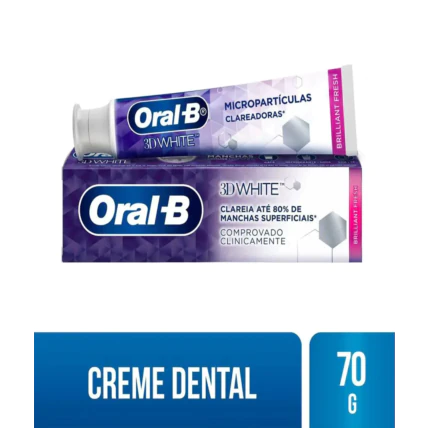 Creme Dental Oral-B 3D White Brilliant Fresh 70g 1