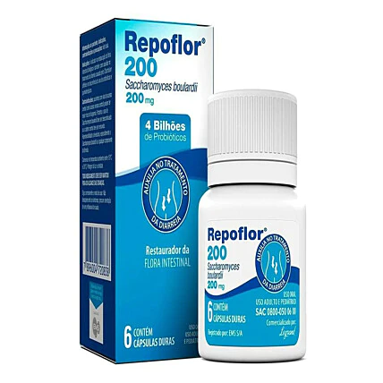 Probiótico Repoflor 200mg 6 Cápsulas 1