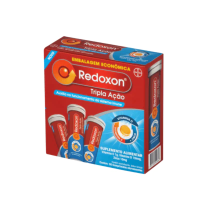 Redoxon Tripla Ação Vitamina C com 30 comprimidos efervecentes 1