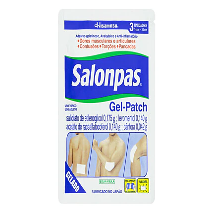 Analgésico e Anti-inflamatório Salonpas Gel-Patch 3 Adesivos 1