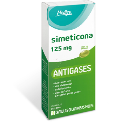 Simeticona 125mg com 10 cápsulas Medley 1