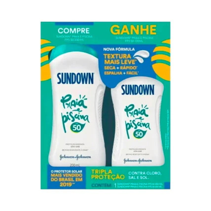 PROTETOR SOLAR SUNDOWN F50 KIT 200ML+100ML 1